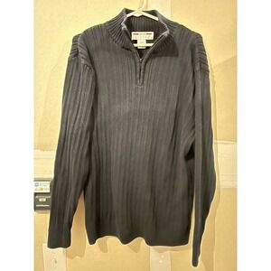 Mens‎ 1775 knit pullover sweater Size Large Black